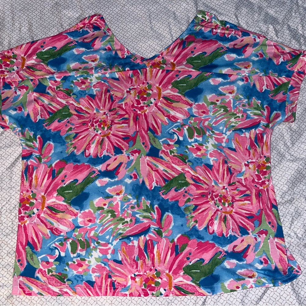 Like Lilly Pulitzer print top